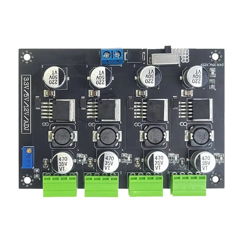 ABVJ-LM-2596 وحدة تحويل التيار الكهربائي متعددة الدوائر 3.3 فولت 5 فولت 12 فولت ADJ وحدات طاقة إخراج الجهد القابل للتعديل LM2596
