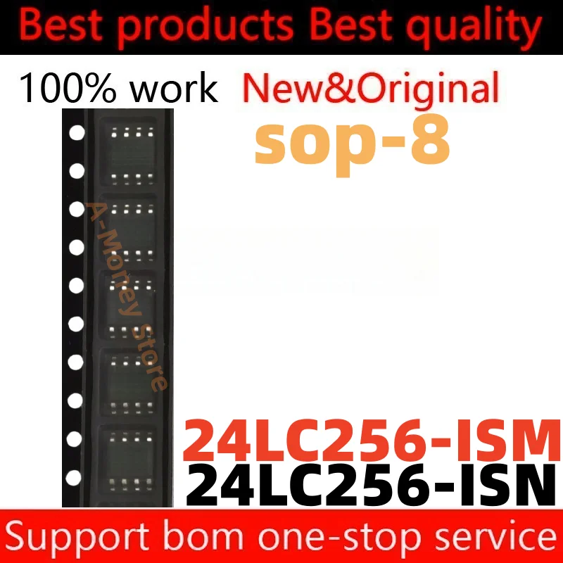 

(10pcs)24LC256I 24LC256 24LC256-ISN 24LC256-ISM sop-8