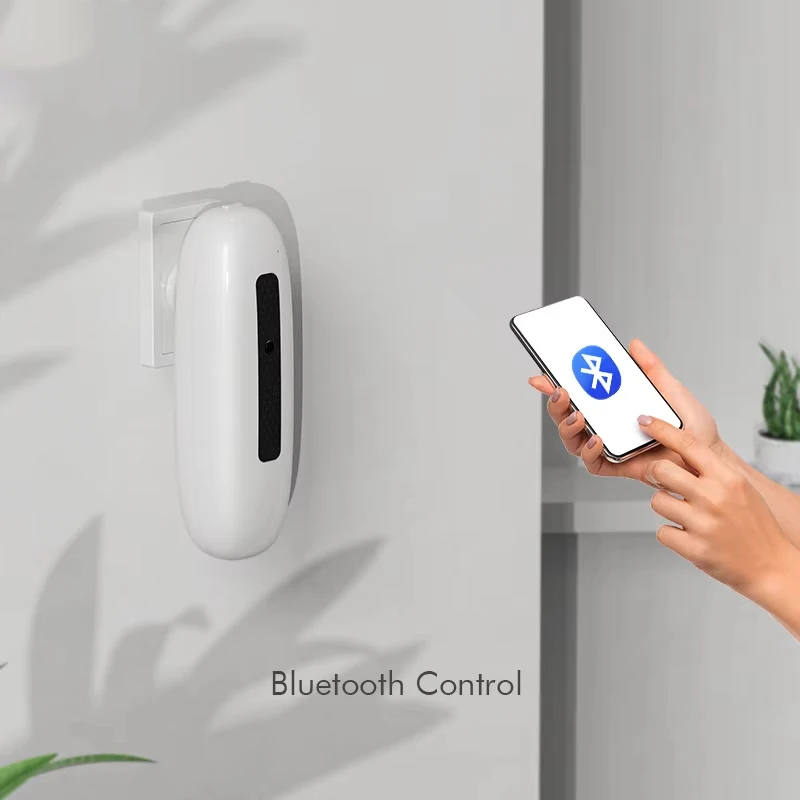 Wholesale Plug-In Scent Machine 100ml Oil Battle PC Material White Bluetooth Electric Wall Mounted Aroma Diffuser