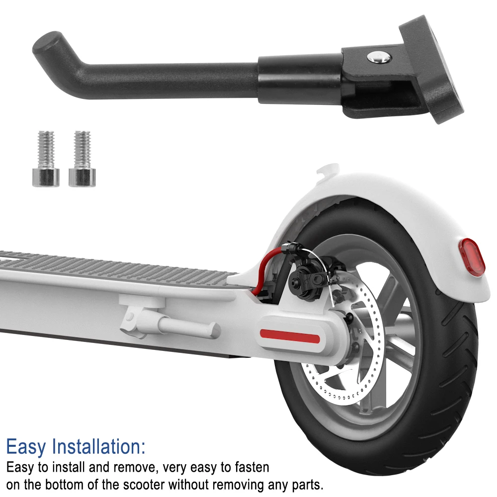 Extended Foot Support for Xiaomi M365 Pro Electric Scooter 10Inch Tire Side Parking Stand Kickstand Support Bracket Accessories