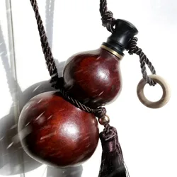 Chinese Retro-Inspired Gourd Water Bottle 500ML/1000ML Durable Wine Bottle Large Capacity Boating Decor Water Kettle Mens Gifts