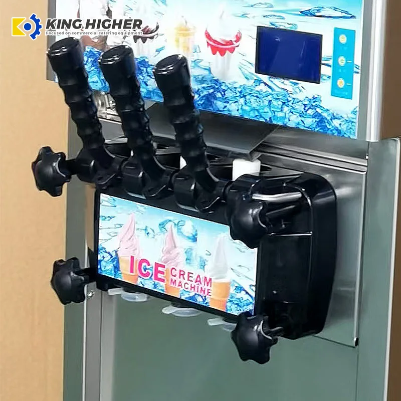 Wholesale Commercial Use Soft Serve Ice Cream Making Machine Gelato Ice Cream Maker Low Price Fruit Milk Chocolate Ingredients