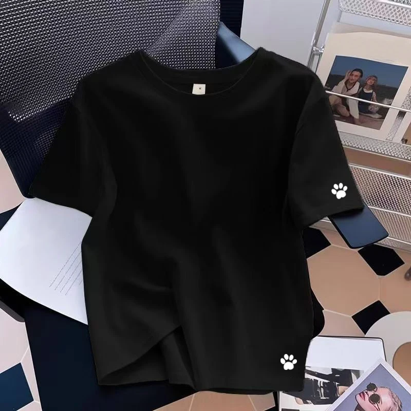 Women's Cotton Loose T-shirt Short Sleeve Fashion Casual Hot Sales New Summer Comfortable Daily Outdoors Jogging Quality Simple