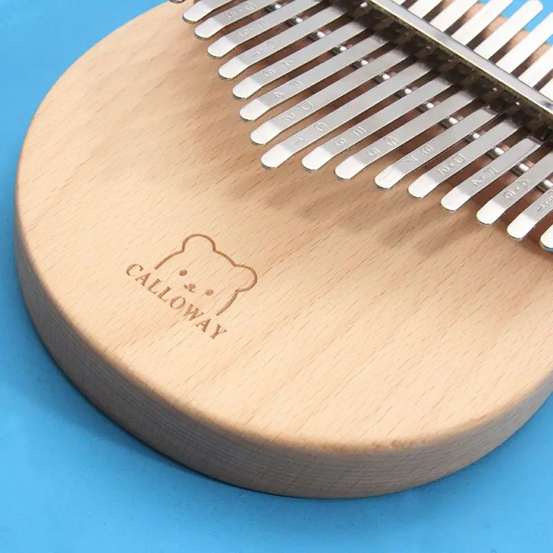 17 Keys Kalimba Thumb Piano With Portable Case High Quality Beech Wood Bear Kalimba Mbira Instrument Gifts For Kids And Adults