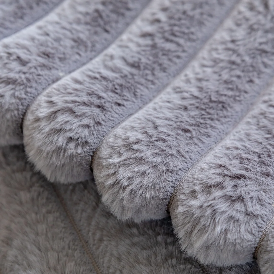 المشارب الجاكار فرو الأرنب الصناعي المضادة للانزلاق أفخم غطاء أريكة تقليد الفراء الأريكة غطاء الوسادة لغرفة المعيشة الغلاف الدافئ
