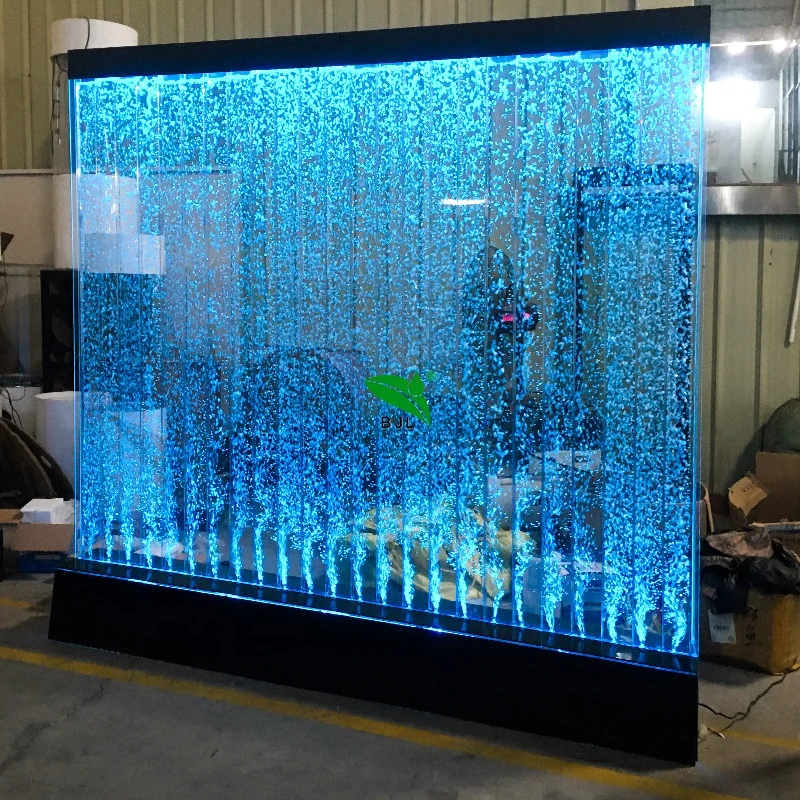 custom.New Style Indoor Restaurant Hotel Home Decoration Glowing Led Bubble Wall Fountain Room Divider Screen