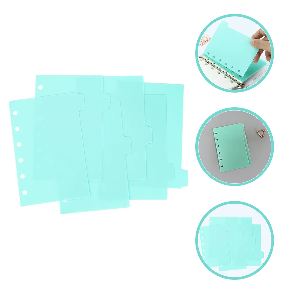 Loose-leaf Separators Notebook Aesthetic Dividers Adhesive Colored Paper Notebooks