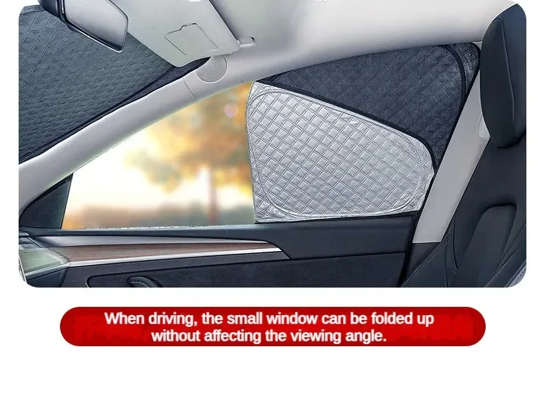 für Tesla Modell 3 Y S X 2025-2020 2026, Upgrade, Sichtschutz, Seitenfenster, Sonnenschutz, vorne und hinten, Windschutzscheibe, Blindschattierung, Outdoor, Camping – Detail 11
