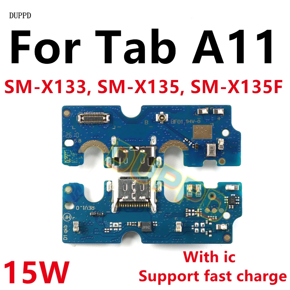 For Samsung Galaxy Tab A11 X133 X135 X135F USB Type-C Charging Port Board Charger Dock Flex Cable Connector Replacement