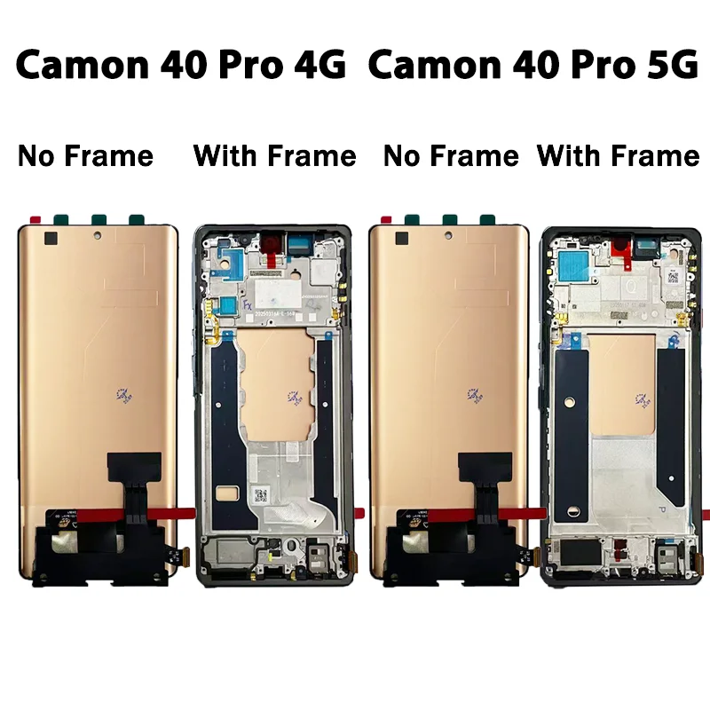 6.78“ AMOLED Ekran LCD z Digitizerem Dotykowym do Tecno Camon 40 Pro 4G CM6 / Camon40Pro 5G CM7 z Ramką — zdjęcie produktu 6