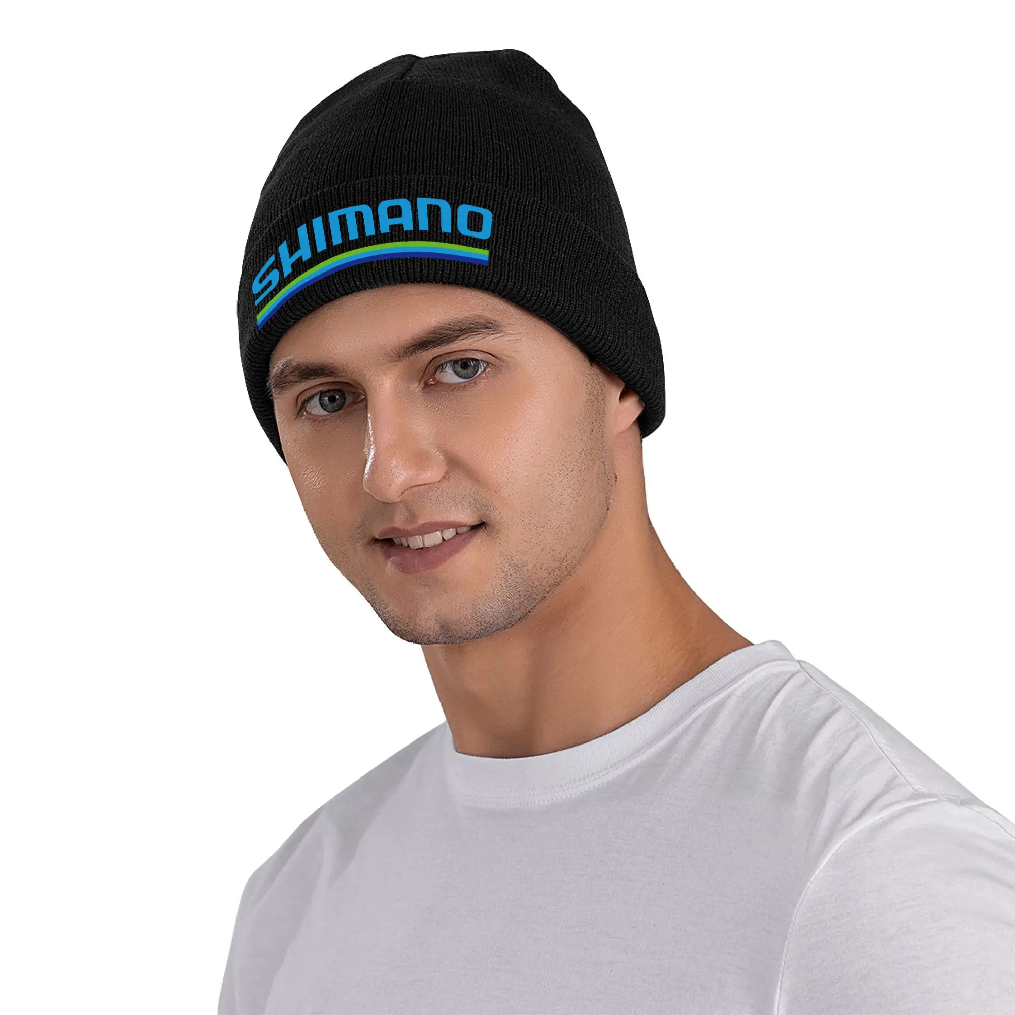 fishing S-Shimanos bike Biking Skiing Knit Hat Beanie Autumn Winter Hats Warm Unisex  Hip-hop  Caps for Men Women Gift