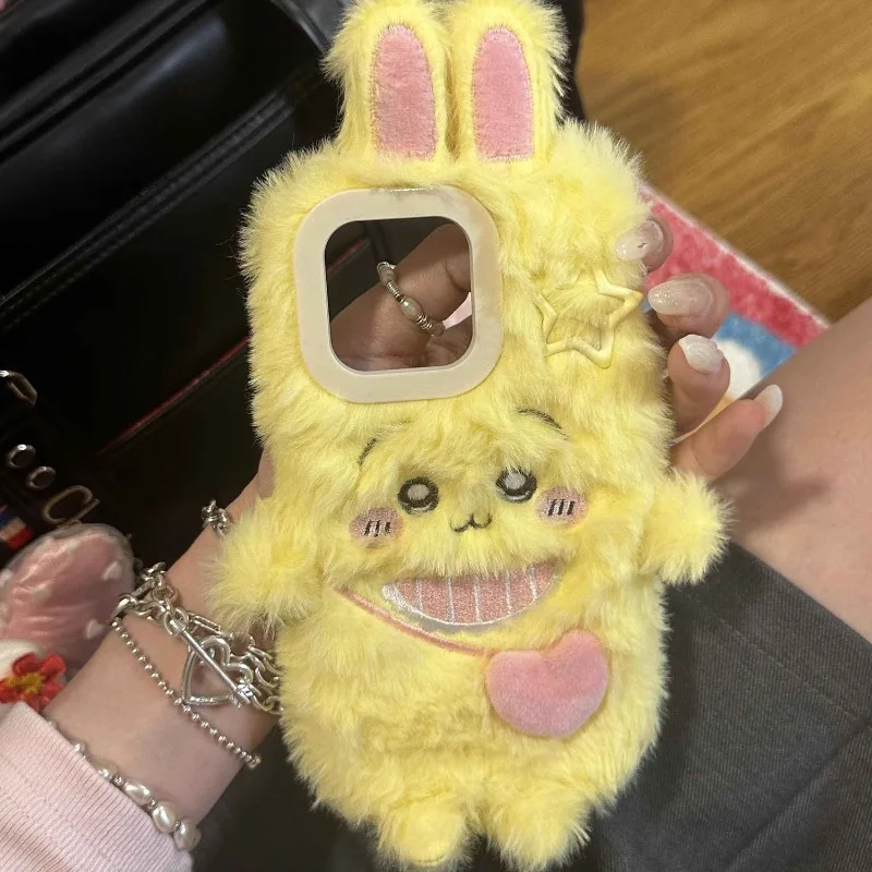 ثلاثية الأبعاد Kawaii جديد لطيف Chiikawa Usagi Hachiware قضية الهاتف المحمول أنيمي أبل سلسلة الكرتون الخريف والشتاء المضادة للسقوط حلاوة