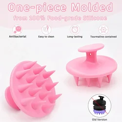 1pcs Silicone Scalp Hair Massage Brush Shampoo Massage Comb Bath Wash Hair Care Root Scalp Massager Shower Brush Salon Hair Tool