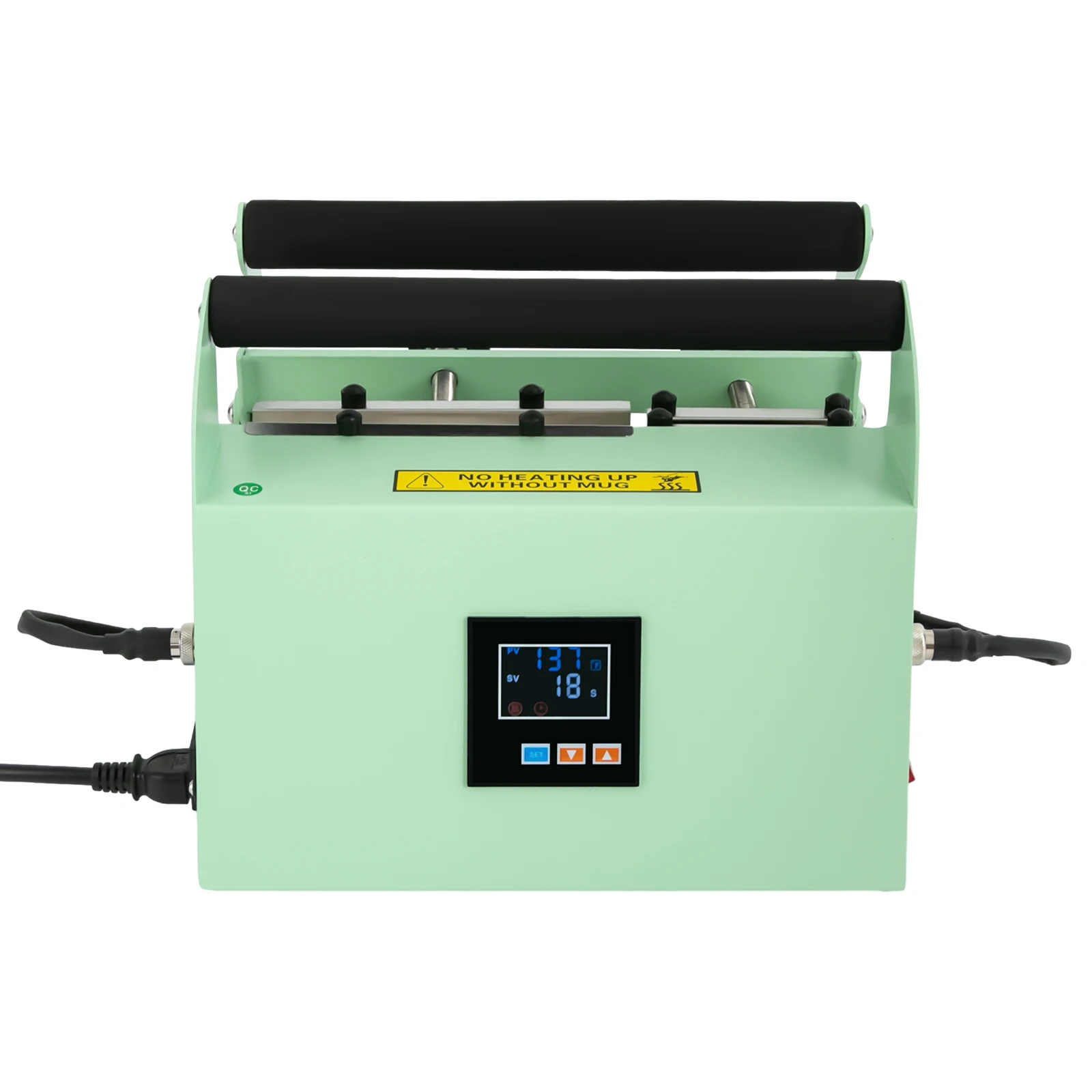 آلة ضغط كوب السيارة بالضغط الحراري، آلة الضغط الحراري بهلوان، آلة الضغط الحراري 0-204 ° ج 110 فولت 500 وات