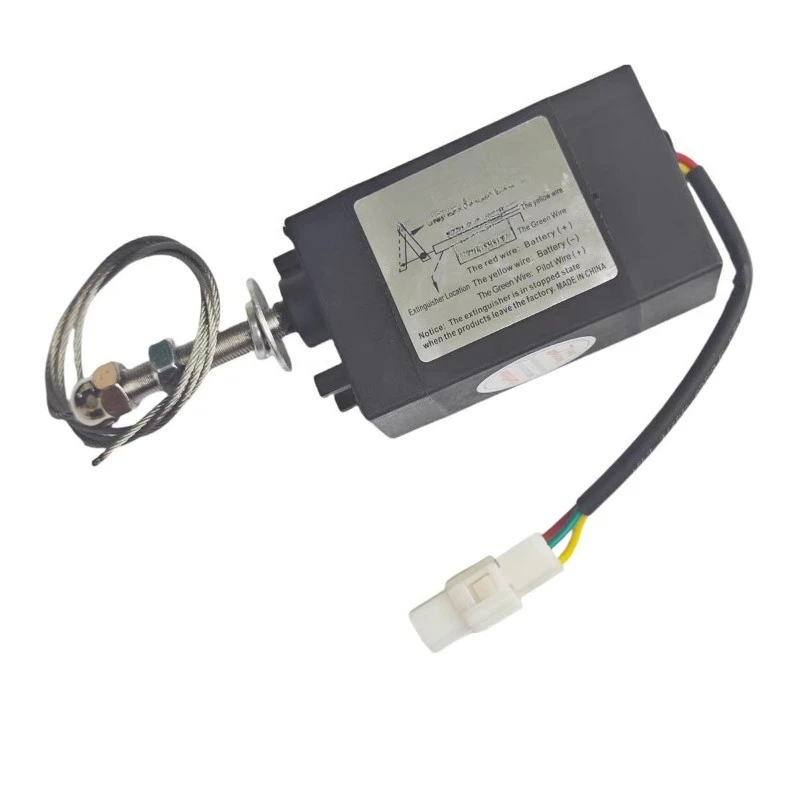 For Diesel Generator Electronic Extinguisher Stop Controller Cut Off Oil Stop Marine Solenoid Valve