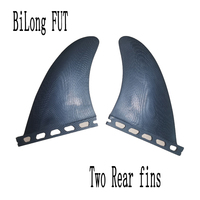 BiLong Futures  Two Rear Fins Fiberglass Surfboard Fins 2 Pcs Set  Wakeboard  Skimboard  Accessories  Keel Fins