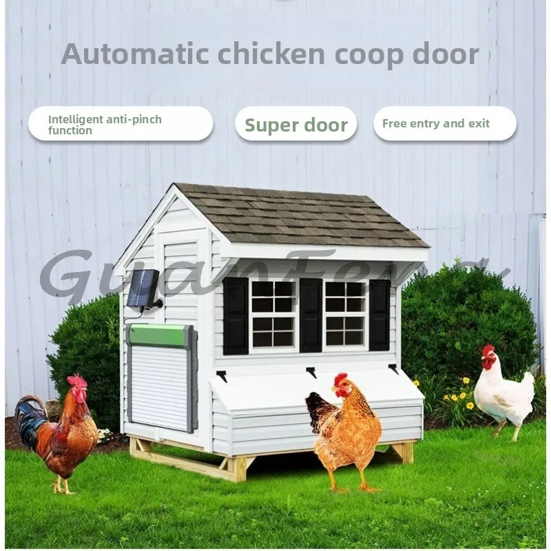Remote control automatic chicken coop door automatic rolling shutter door