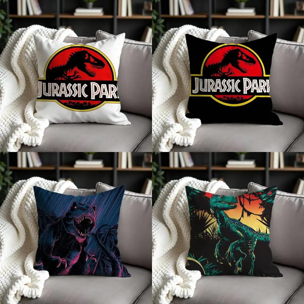 J-Jurassic Park Dinosaur Theme Double-sided print Pillow Case Cushion Cover Throw Pillow Case For Car Sofa