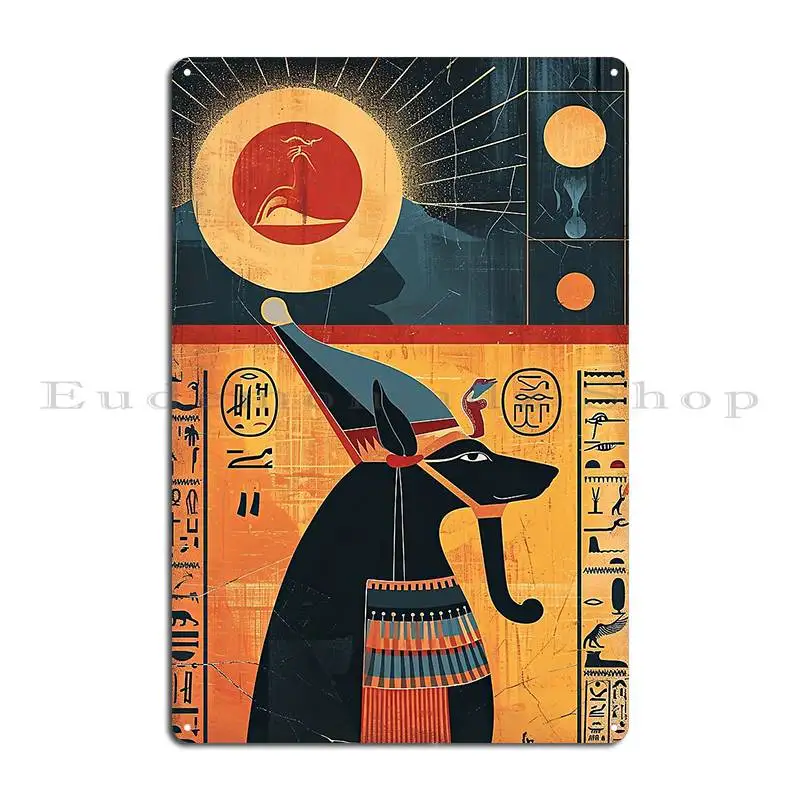 Classic Egypt Art With Pharaohs And Hieroglyphs Metal Plaque Poster Pub Funny Pub Mural Cinema Print Tin Sign Poster