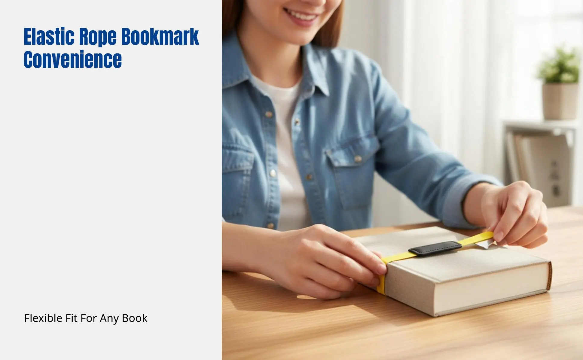 PU Leather Elastic Bookmark, Compass Metal Book Strap, Colorful Marker, Stretchable Band