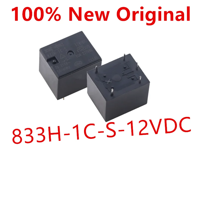 10piece  833H-1C-S-12VDC 、833H-1C-S-24VDC 、833HM-1C-C-12VDC 、833HM-1C-C-24VDC     New power relay