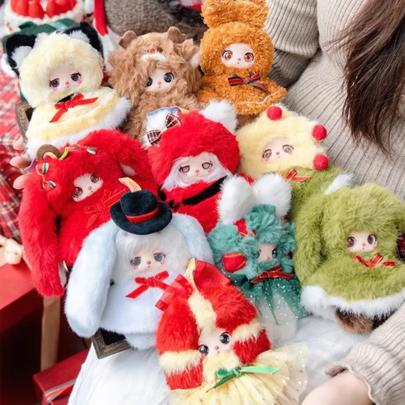 Nueva caja ciega de felpa Liila Christmas Miracle Series, caja sorpresa de muñeca Kawaii, regalos de Navidad personalizados para niñas, juguete colgante misterioso