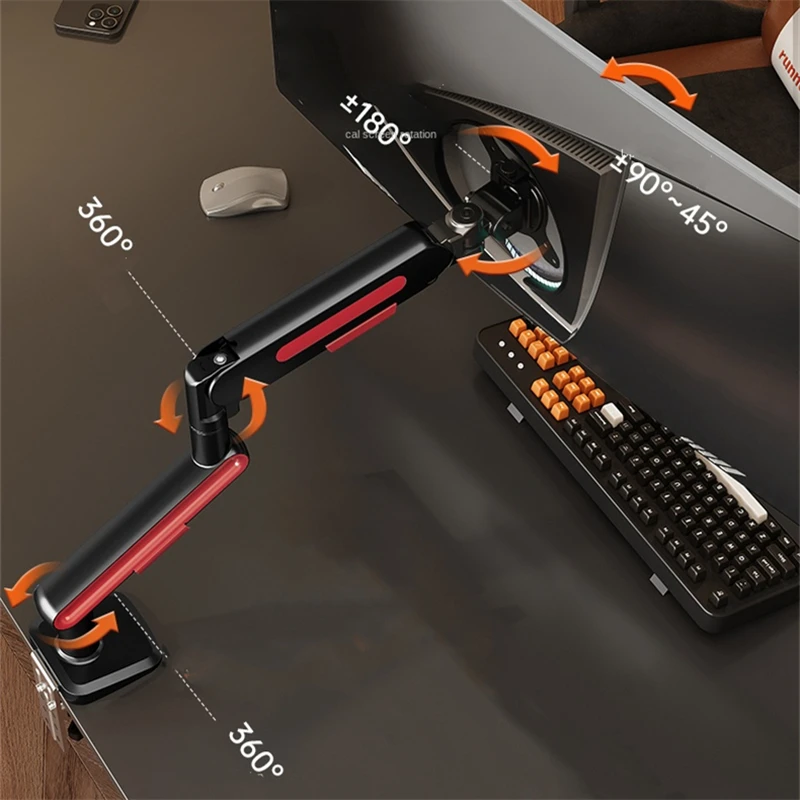 New Desktop Monitor Mount Bracket for 13 to 32 Inch Screens Rotating Mechanical Arm Lift Base Desktop TV Screen Stand