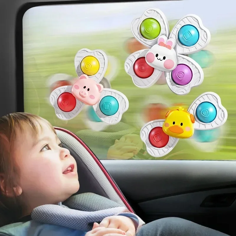 Baby Bath Toys For Boy Children Bathing Sucker Spinner Suction Cup Toy For Kids Funny Child Rattles Teether Toddler Toys