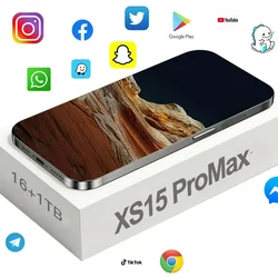 Original para teléfono inteligente de marca 7,3 pulgadas nuevo XS15 Pro Max pantalla completa 4G 5G teléfono móvil 7800mAh teléfonos móviles versión Global