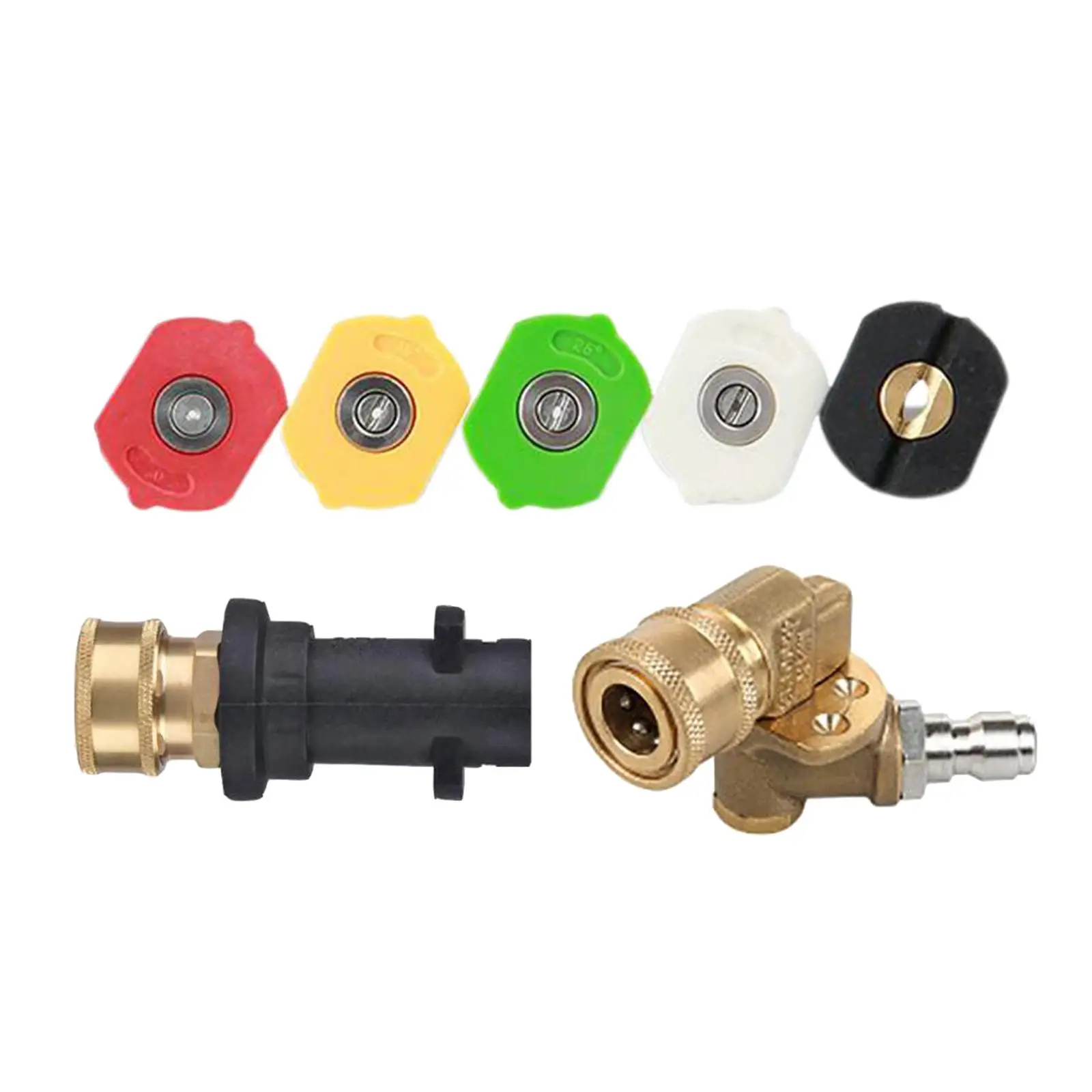 

Pressure Washer Adapter Set Spare Part Easy Installation 1/4'' Quick Connector Set for Plant Watering Home Cleaning Car Washing