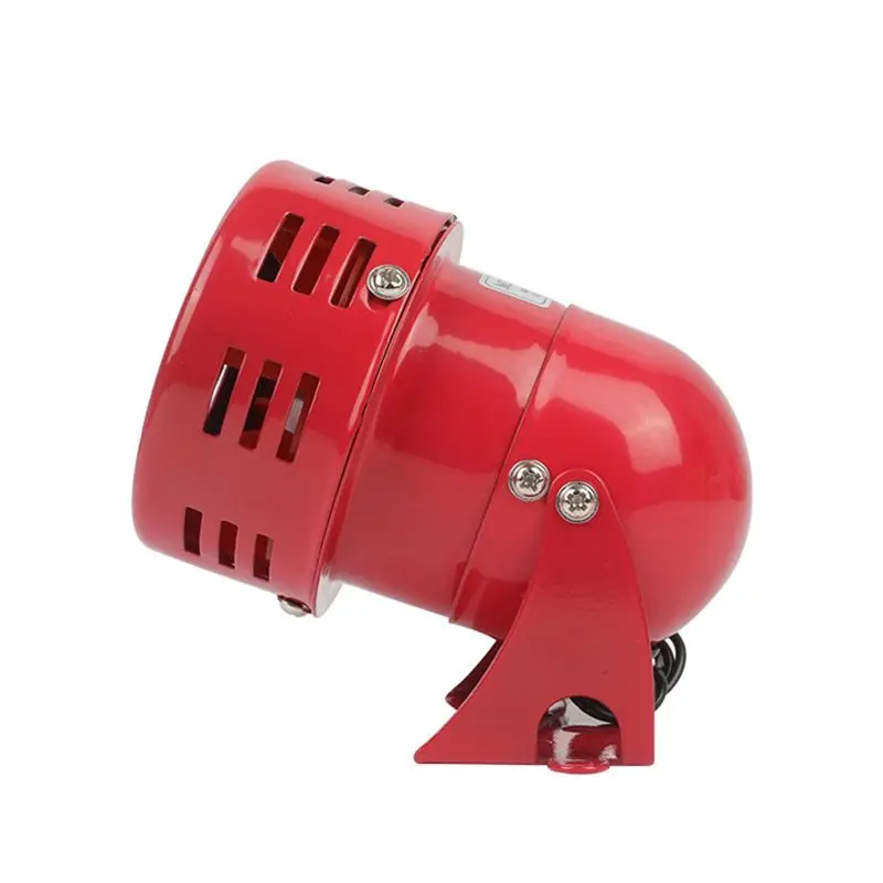 

Red Mini Metal Motor Siren Industrial Alarm Sound Electrical Guard Against Theft 120Db MS-190 AC220V