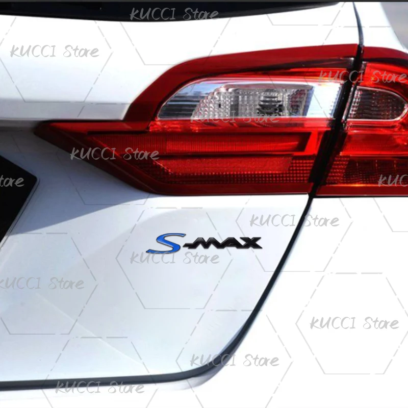 3D Car Sticker For S-MAX S MAX Logo lettering EcoBoost RS MK2 MK3 Hybrid Metal Emblem Badge Decals Decorative Accessories