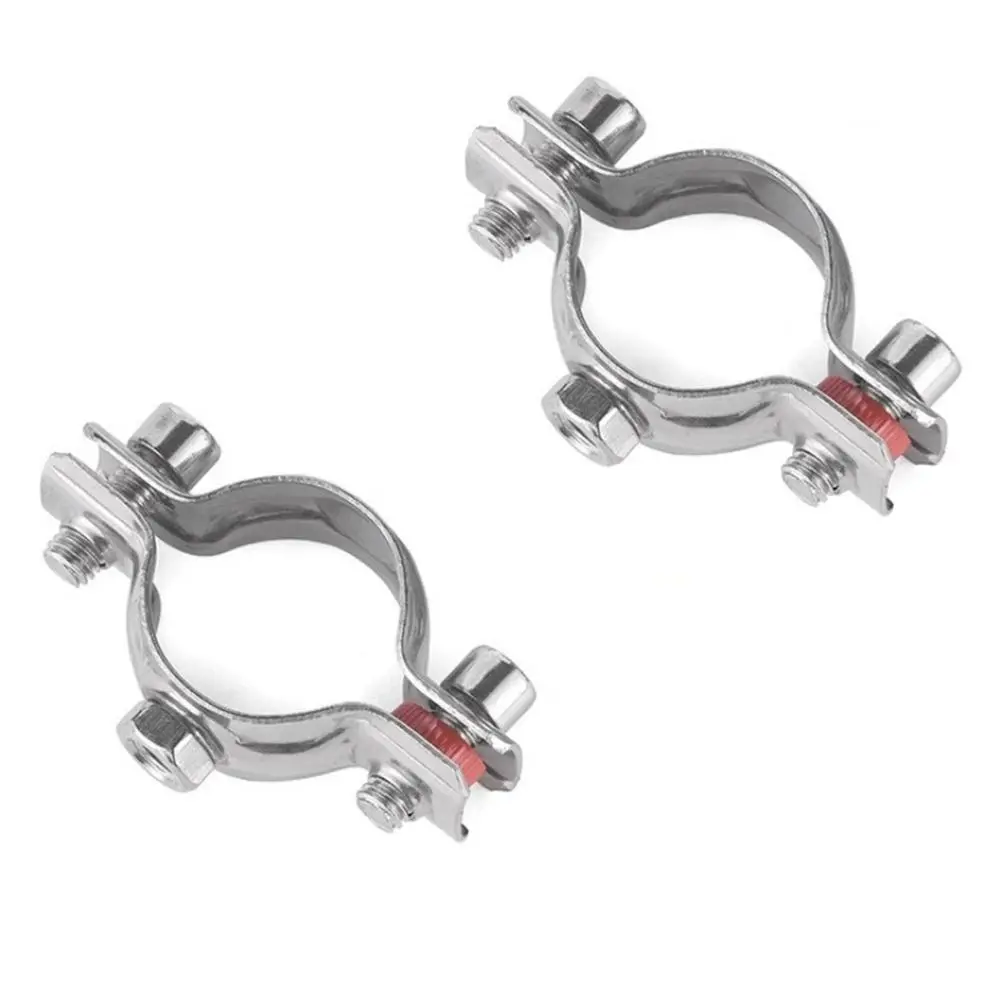 1Pcs OD 8-325mm Stainless Steel Pipe Bracket 304 Stainless Steel U-Shaped Pipe Clamp Adjustable M8 Nut Water Pipe Clamp