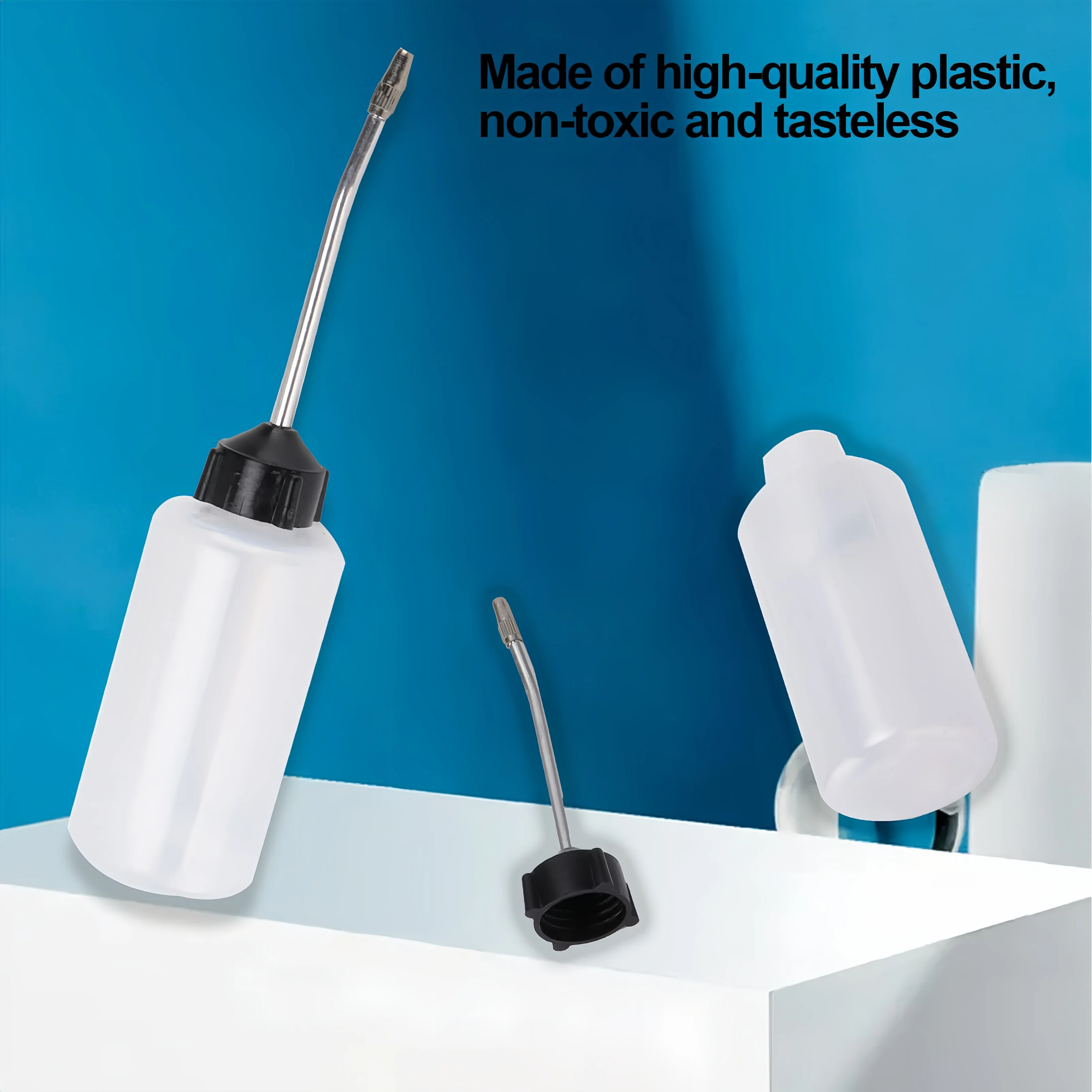 Iron Head Plastic Oiler Refueling Machine Tool Beak Empty Oil Bottle Oiler 120 ML Long Mouth Plastic Oiler