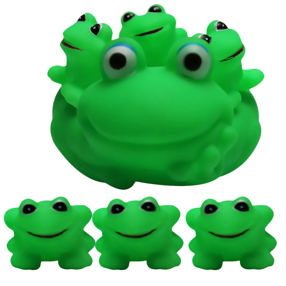 

Floating Frog Toy Bath Shaped Toys Bathtub Newborn Taking Shower Playthings Baby Bathing Kids Modeling