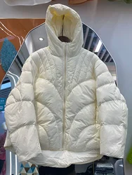 2023 New Winter 90% White Duck Down Jacket for Women's High-quality Fluffy Short Hooded Warm Down Jacket Winter Coat Women