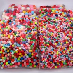 8-30mm Mixed Fluffy High Elasticity Soft Pompoms Home Furnishings Diy Hand-sewn Craft Children's Toys Wedding Decoration 20-50g