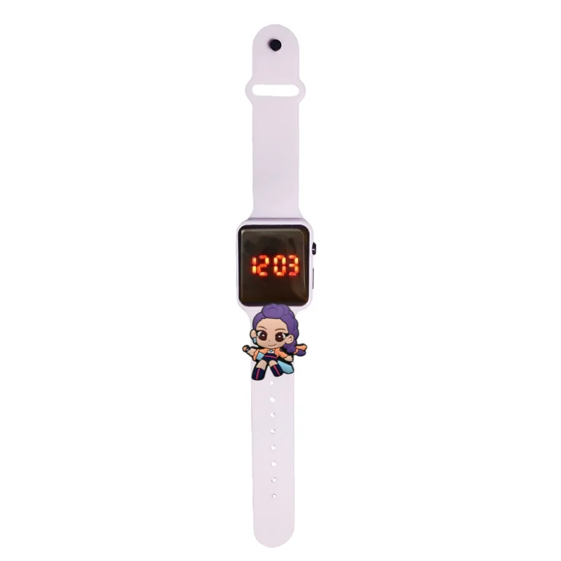 Jam Tangan Anak Perempuan Hunter Jam Tangan Fashion Kartun Jam Tangan Digital Elektronik Tampilan LED Jam Tangan Tahan Air Hadiah Liburan Jam Tangan Anak