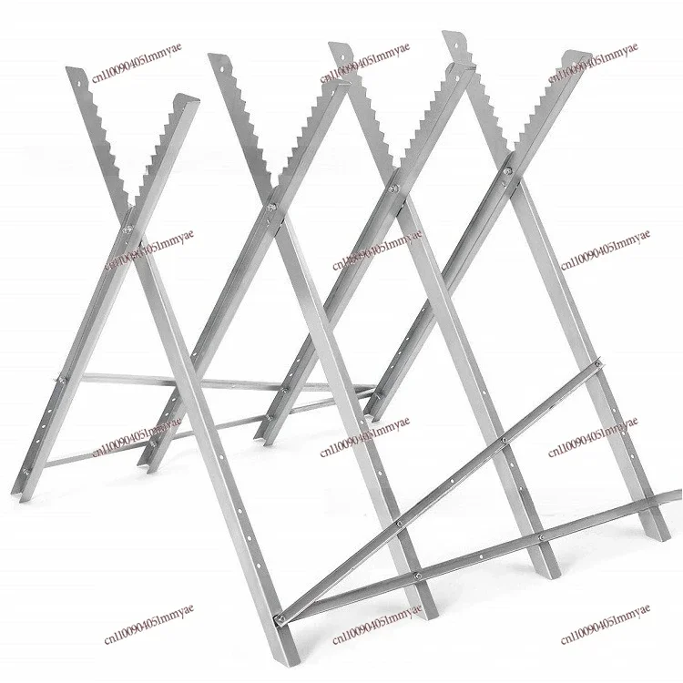 Foldable saw horse, stack frame, saw frame