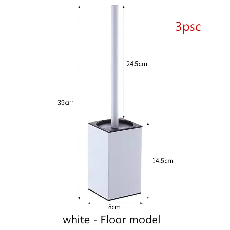 

3 шт., щетка для унитаза из нержавеющей стали, держатель щетки для чистки ванной комнаты с настенным креплением для щетки для унитаза, доступны в различных цветах