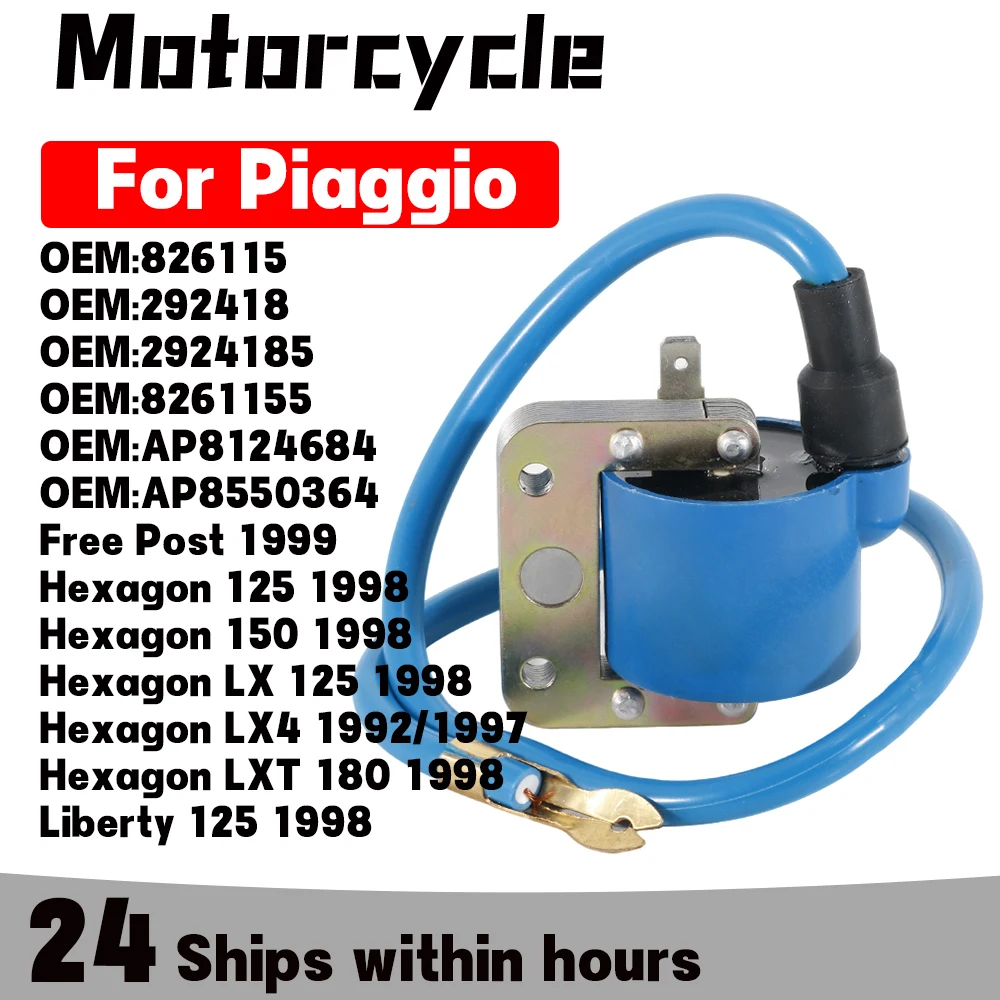 Bobina de Encendido AP8124684 AP8550364 para Piaggio Free Post Hexagon 125 150 Sfera RST 125 Skipper 150 MY98 Typhoon 125 XR 2T
