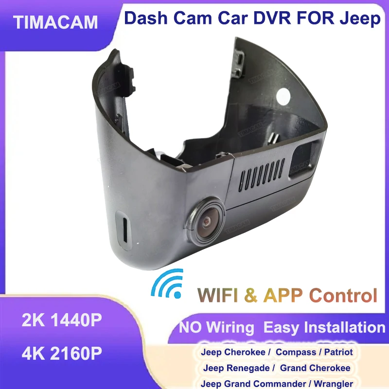 for Jeep Grand Cherokee for Dodge Durango Caravan Journey Dart Avenger for Chrysler Dash Cam Camera DVR 2K4K Wifi Video Recorder