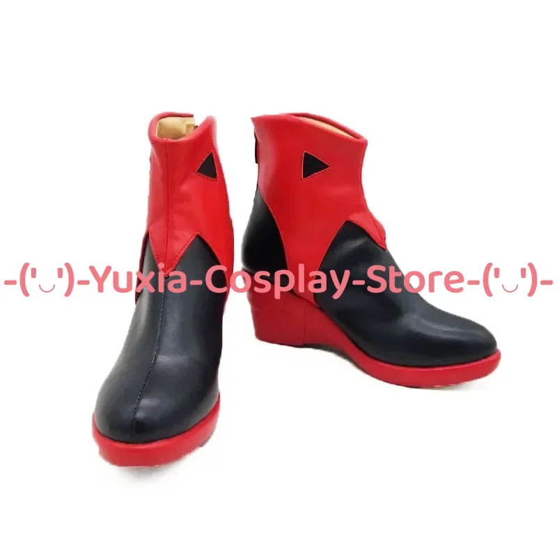 Yuxiacosplay! Buty do cosplayu Guilty Crown Inori Yuzuriha, rekwizyt postaci z anime, skórzane botki z PU, kostium na Halloween, karnawał, imprezę.
