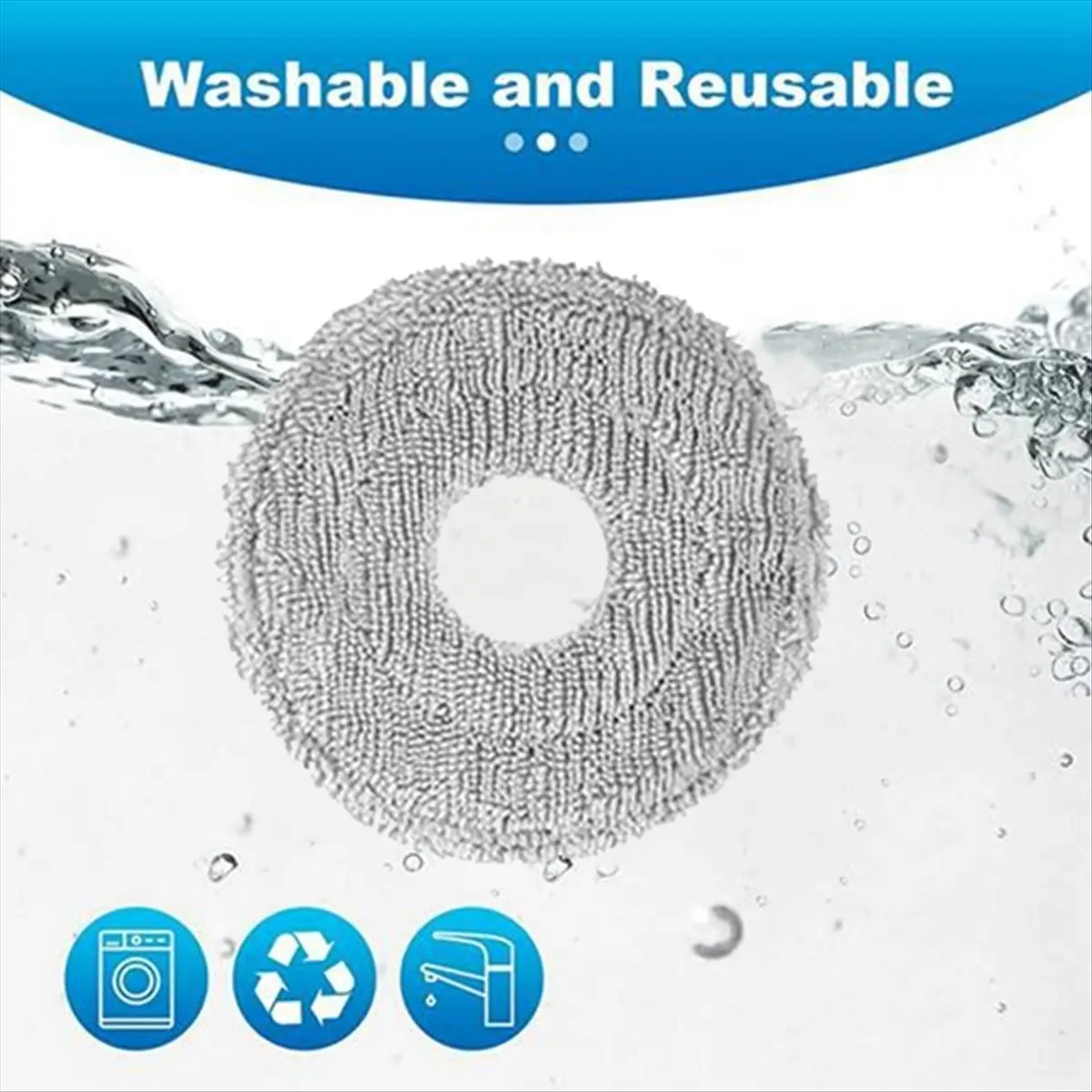 [Online Promotion]14PCS Mop Cloth Pads for P20 PRO Vacuum Cleaner Spare Parts Microfiber Mop Cloth