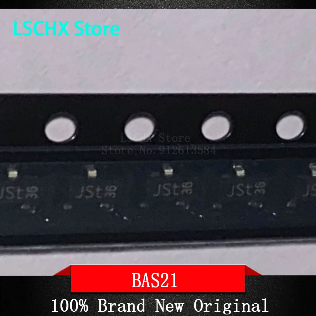 Diodo do interruptor, 50pcs, bas20, bas21, bas29, sot-23