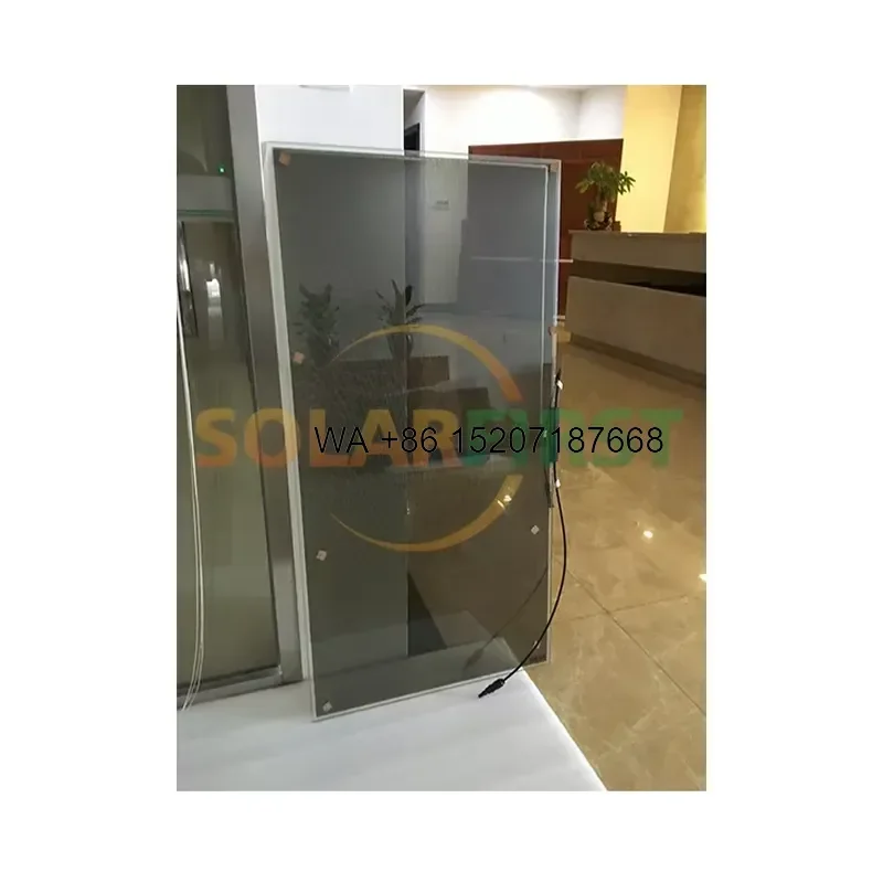 Wmwmnu for BIPV 10% 20% 30% Transparency Blue Black Cdte Thin Film Transparent Solar Panel for Window