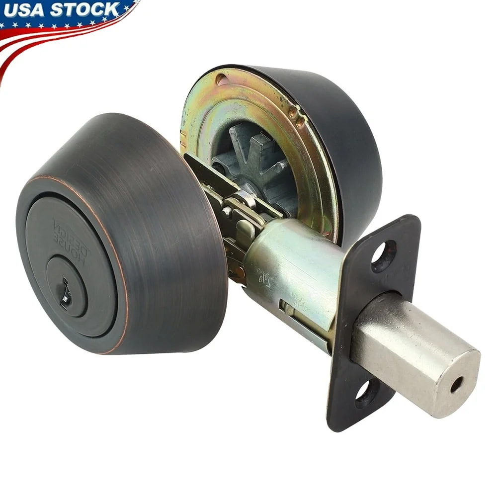 

Pro Double Cylinder Deadbolt Lock Oil Rubbed Bronze High Security Keyed Lock Residential Use Fits Standard Doors