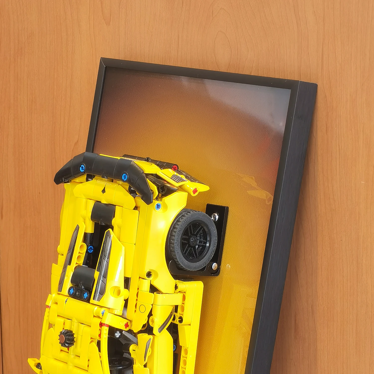Panneau d'affichage pour blocs de construction Lego 42205 Chevrolet Corvette Stingray, cadre mural à collectionner pour adultes (sans voiture incluse)