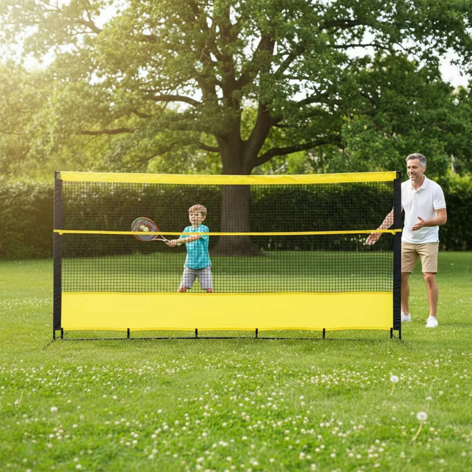 Tennis Rebound Net with Bag Portable Tennis Training Net Practice Rebounder Heavy Duty Sports Equipment Outdoor for Coaches view 6