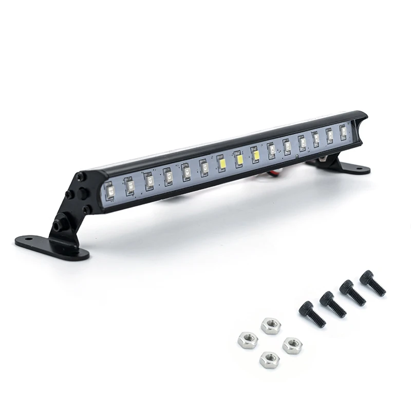 136MM 15 LED Light Bar Colorful Roof Lamp Lights For Axial SCX10 90046 Traxxas TRX4 Slash Rustler 1/8 1/10 RC Crawler